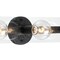 Designers Fountain Demi 24 in. 3-Light Matte Black Vanity Light with Artisan Cast Glass Shade for Bathrooms D318M-3B-MB - alternate 4